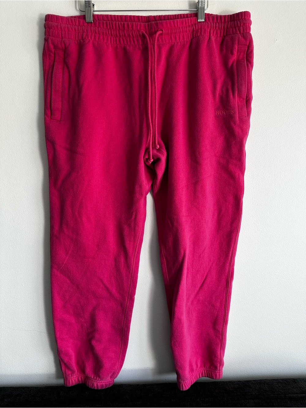 Roots Bright Fuchsia Sweatpants with Drawstring Size 6 XL